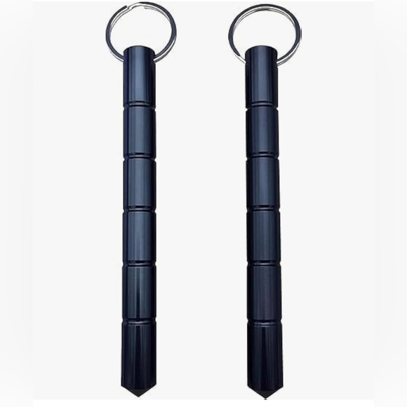 Accessories - Keyring aluminum‎ Blunt Force Key chain in Black for Women Ladies 2 pack